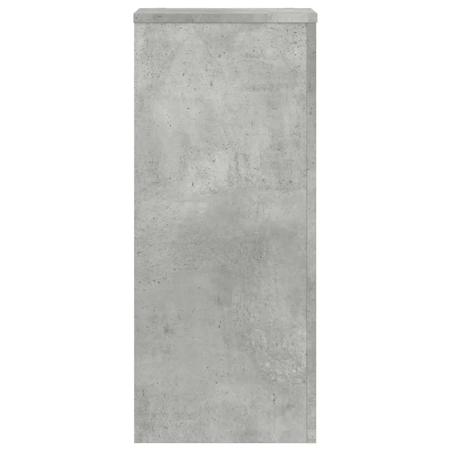 Supports pour plantes 2 pcs gris béton bois d'ingénierie - 6