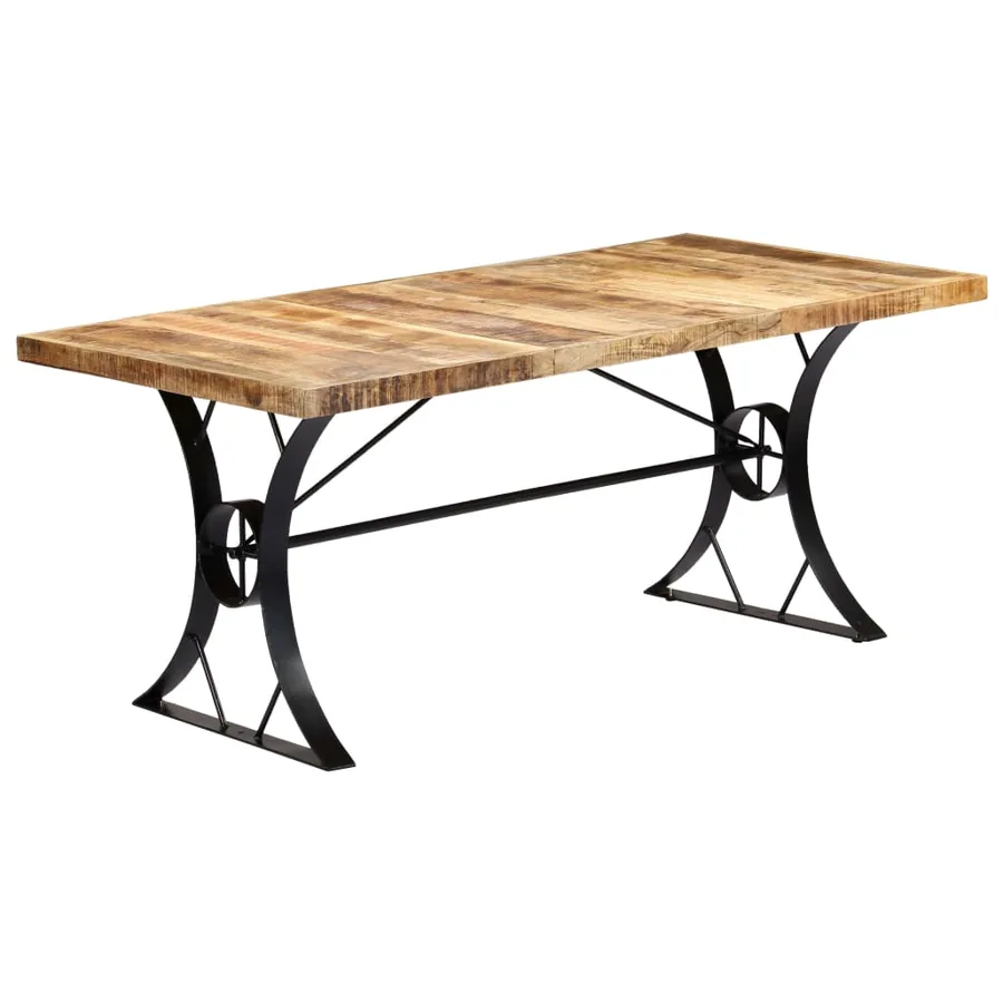 Table à manger 180x90x76 cm Bois de manguier massif - 13