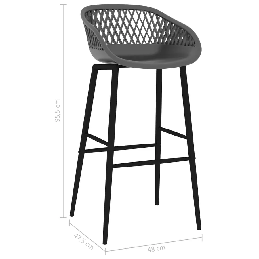 Ensemble de bar 7 pcs Noir et gris - 13