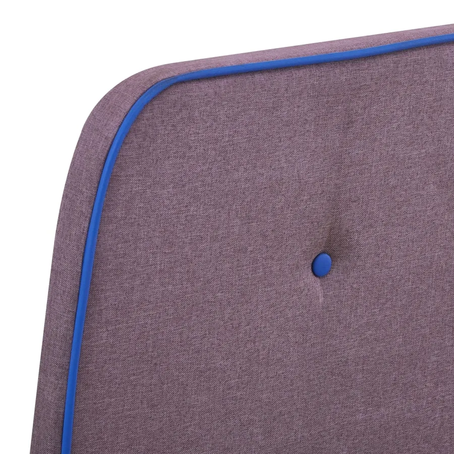 Cadre de lit sans matelas taupe tissu 90x200 cm - 5