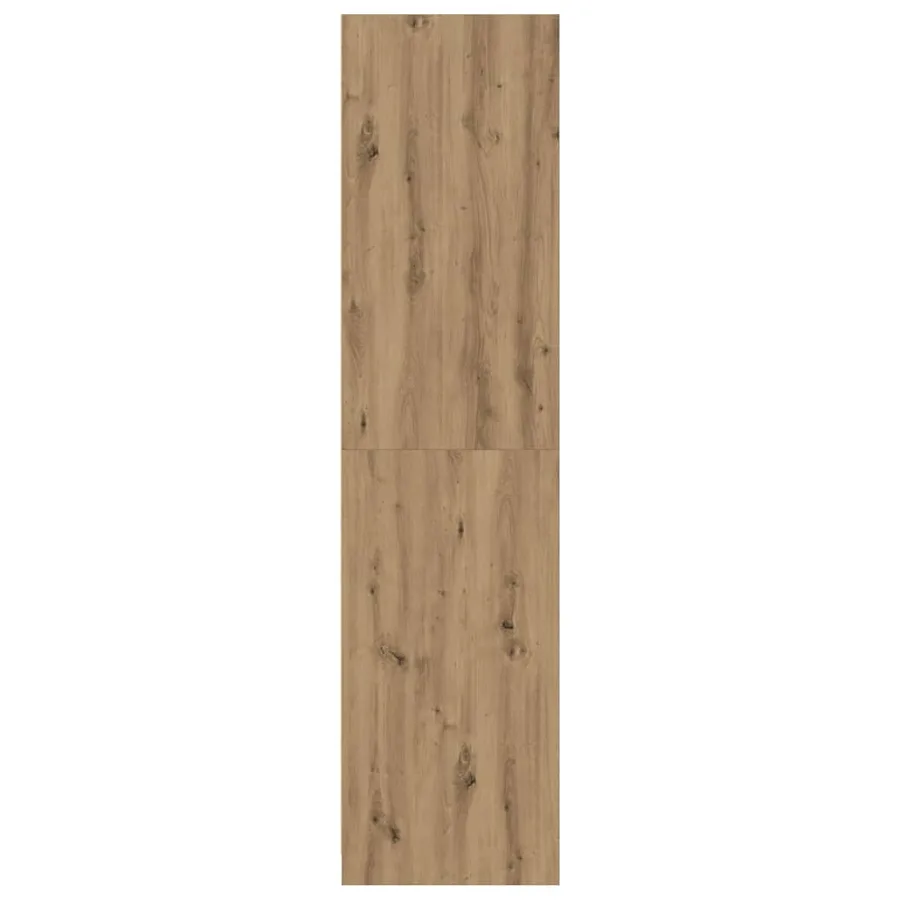 Garde-robe chêne artisanal 100x50x200 cm bois d'ingénierie - 5