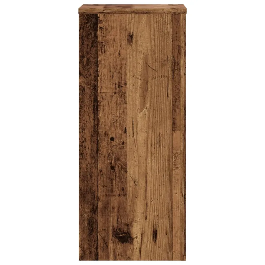 Supports pour plantes 2 pcs vieux bois bois d'ingénierie - 4