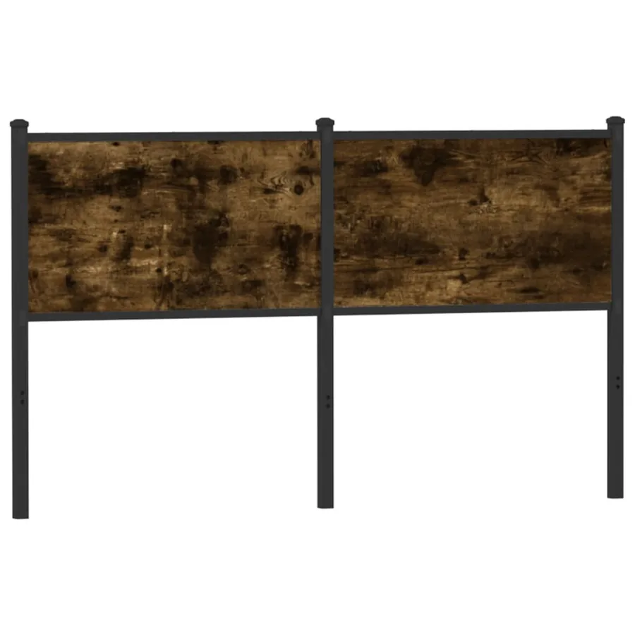 Tête de lit de remplacement chêne fumé 140 cm bois d'ingénierie et acier