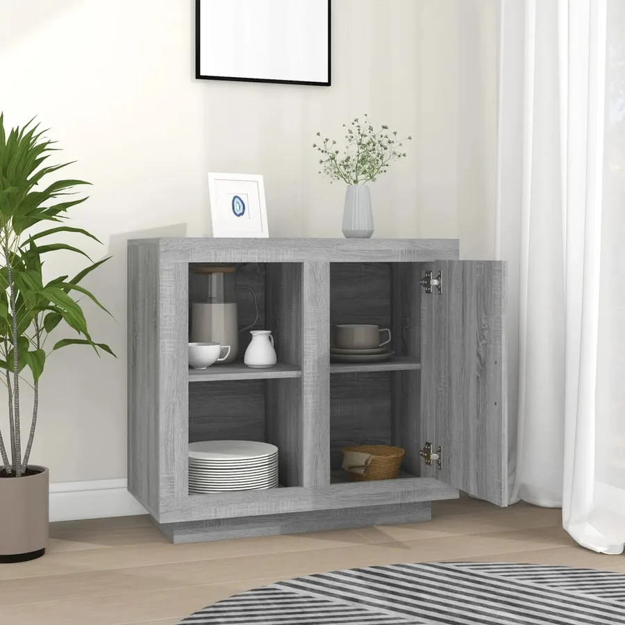 Buffet Sonoma gris 80x40x75 cm - 3