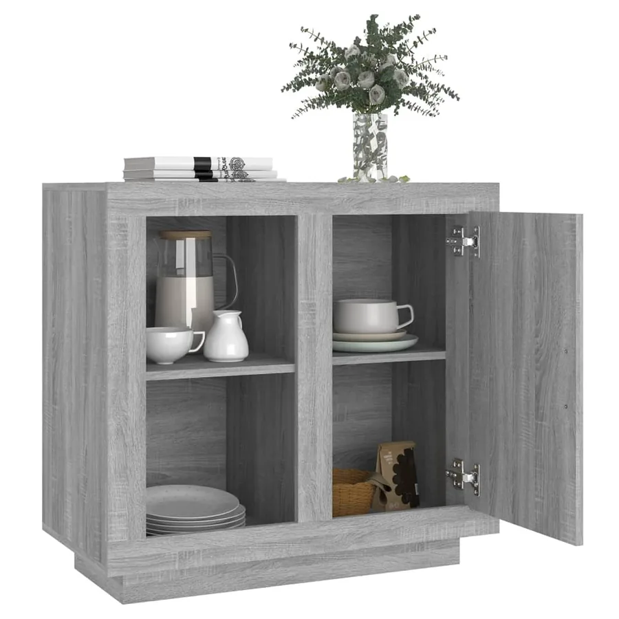 Buffet Sonoma gris 80x40x75 cm - 4