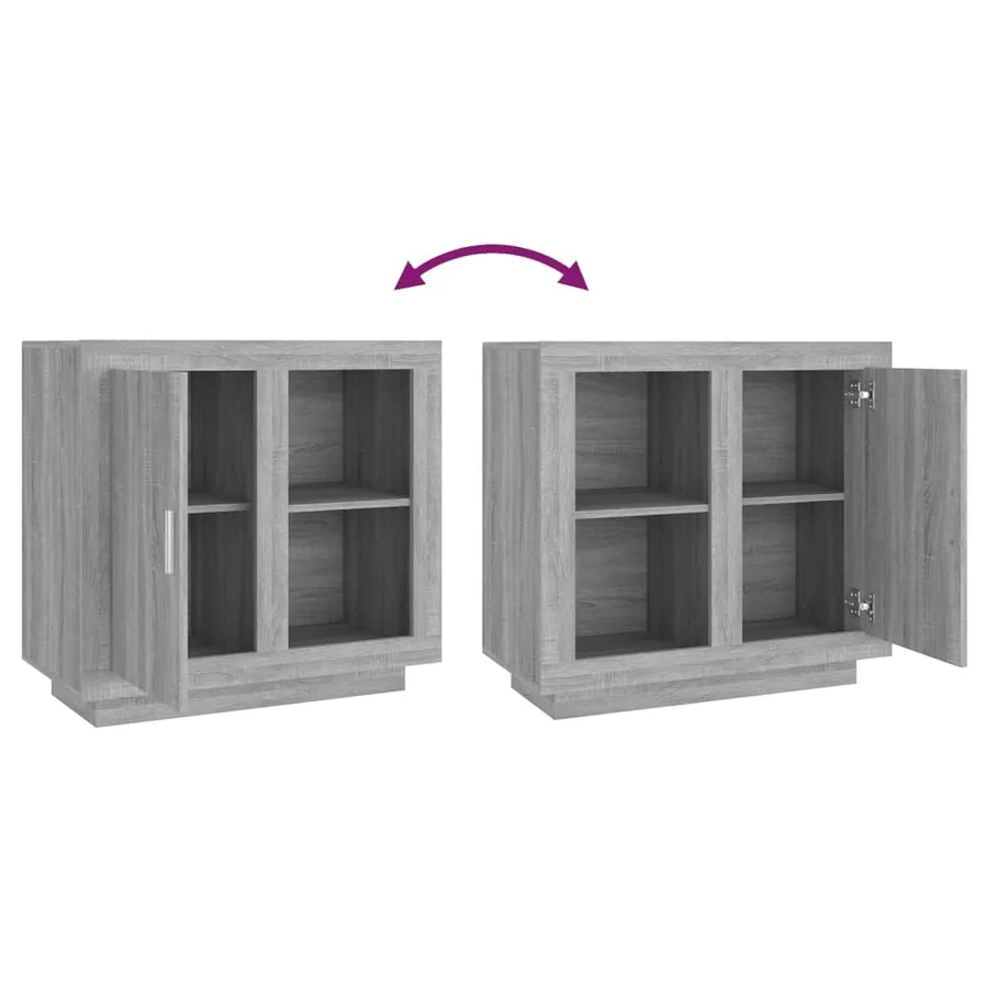 Buffet Sonoma gris 80x40x75 cm - 8