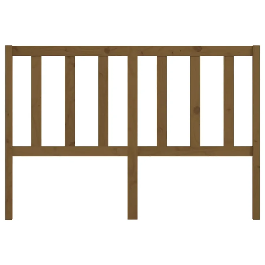 Tête de lit Marron miel 146x4x100 cm Bois massif de pin - 4