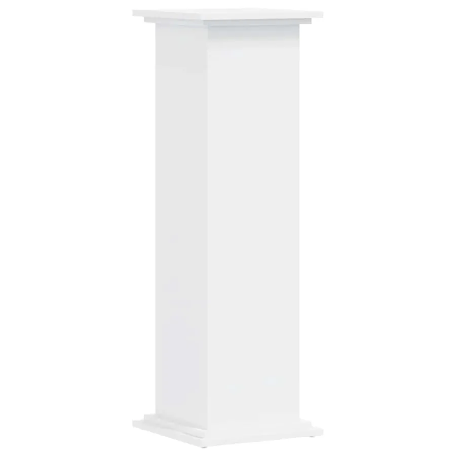 Support pour plantes blanc 33x33x100 cm bois d'ingénierie - 2