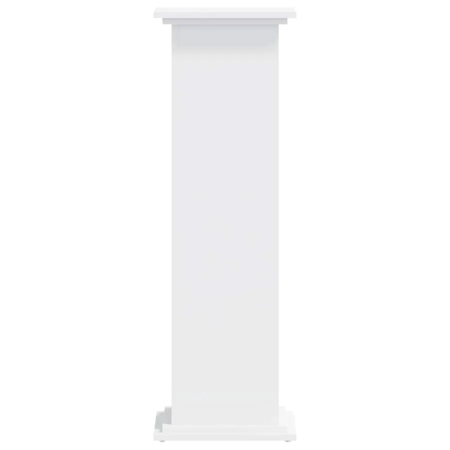 Support pour plantes blanc 33x33x100 cm bois d'ingénierie - 5
