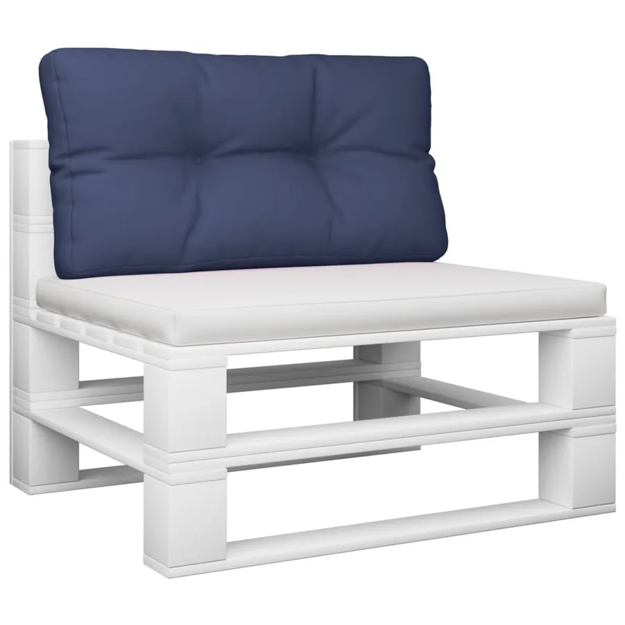 Coussin de palette bleu marine 70x40x12 cm tissu oxford - 3