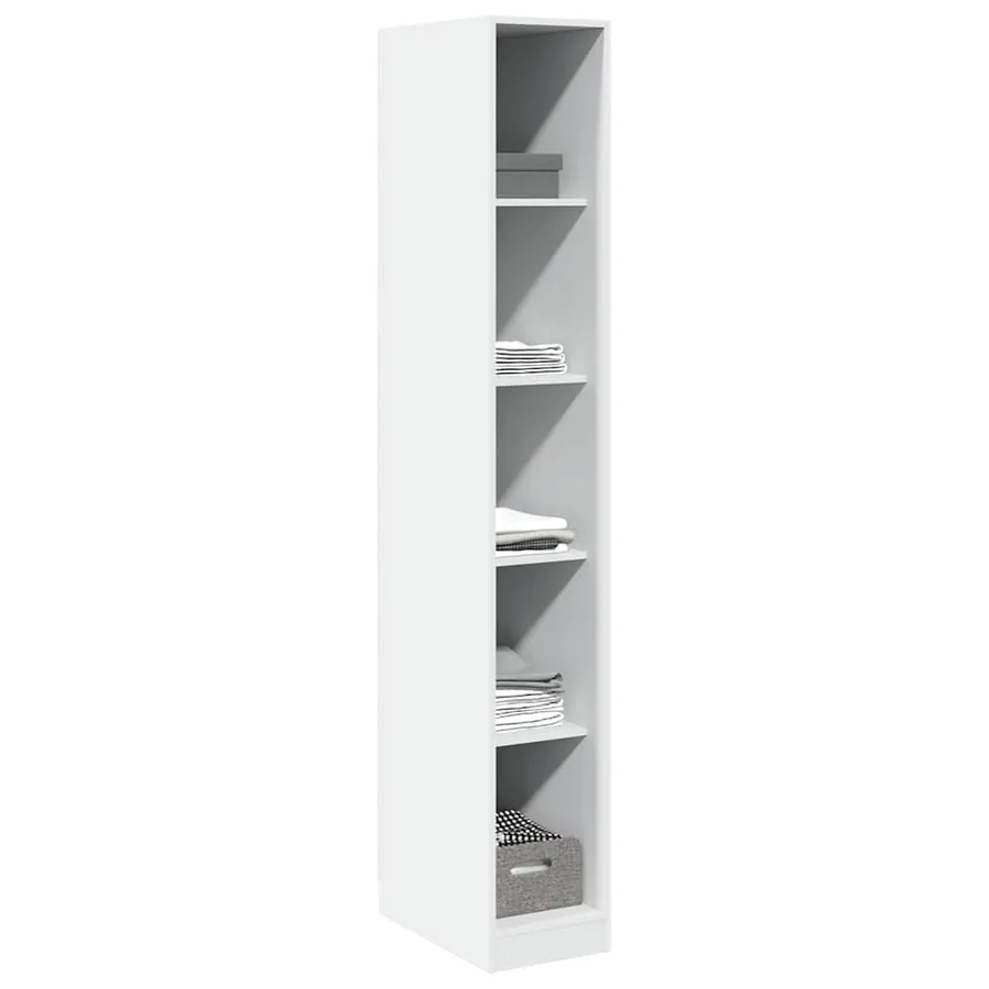 Garde-robe Blanc 30x50x200 cm Bois d'ingénierie - 3