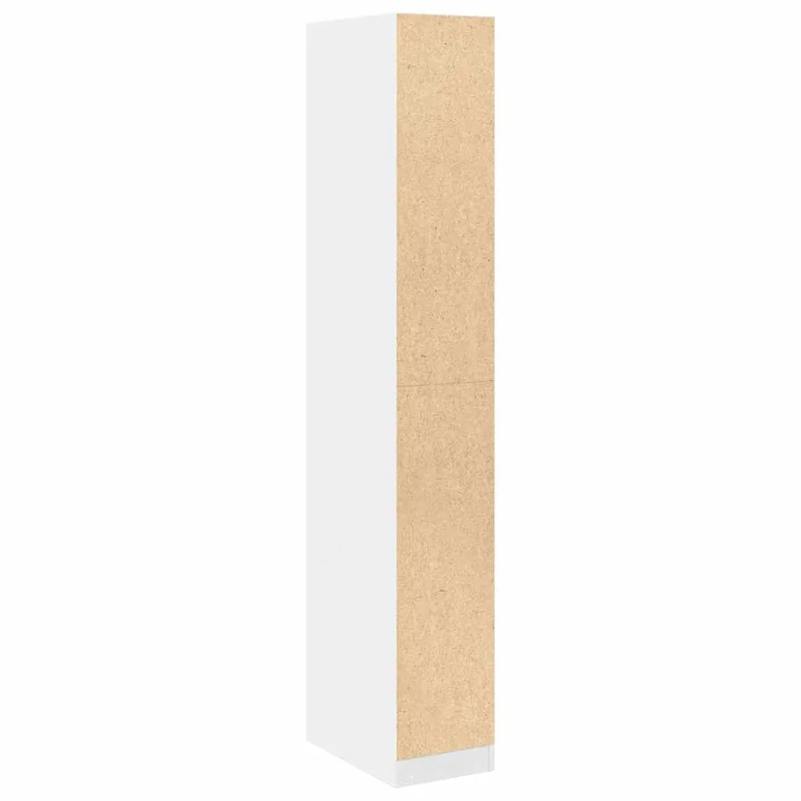Garde-robe Blanc 30x50x200 cm Bois d'ingénierie - 6
