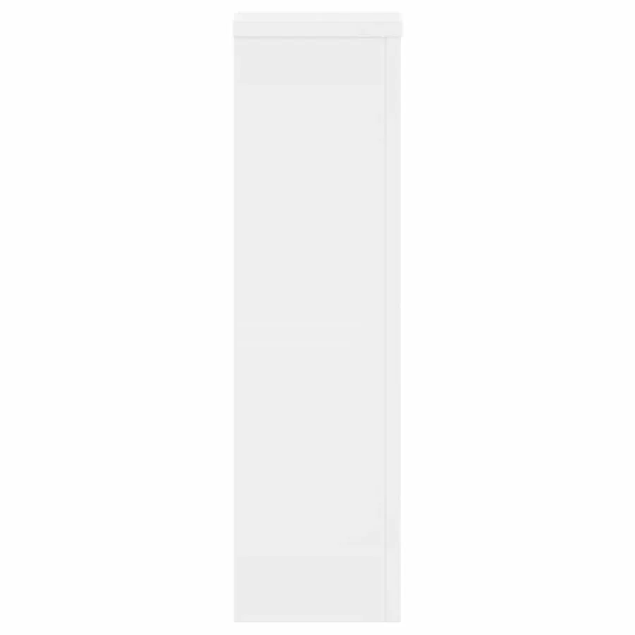 Supports pour plantes 2 pcs blanc 17x17x60 cm bois d'ingénierie - 4