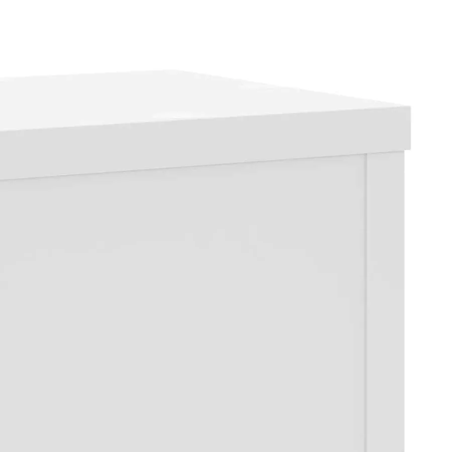 Supports pour plantes 2 pcs blanc 17x17x60 cm bois d'ingénierie - 7