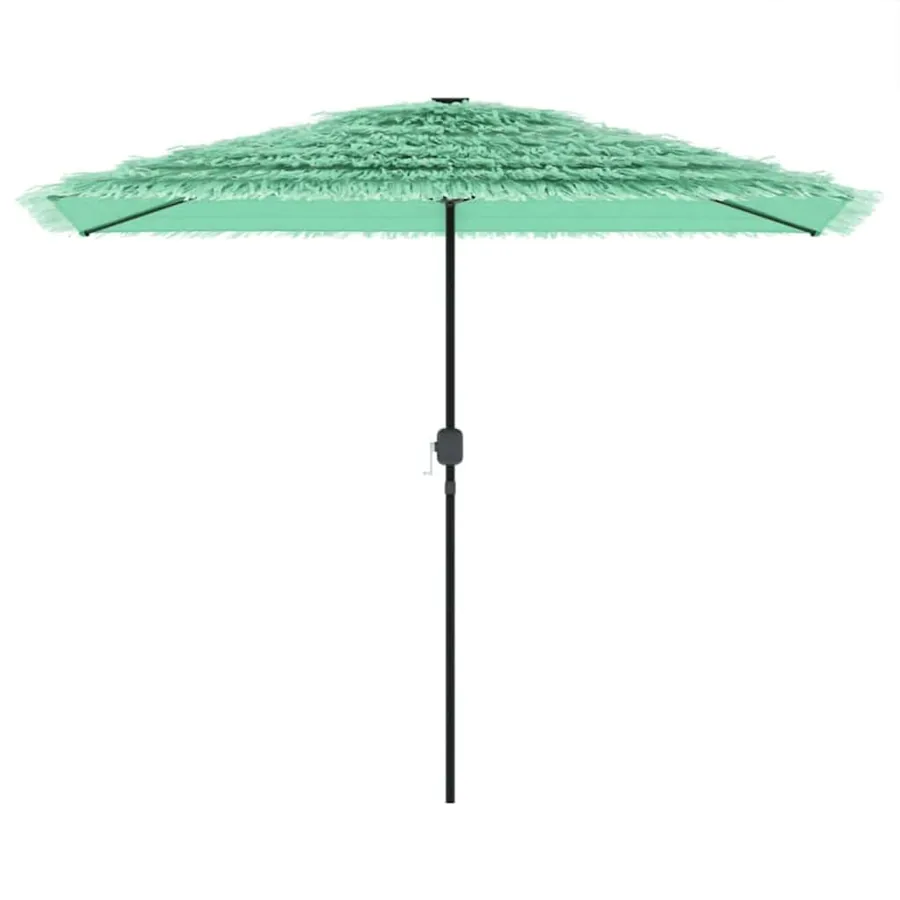 Parasol de jardin avec mât en acier vert 300x200x250 cm - 3