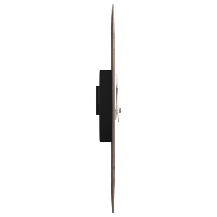 Horloge murale jaune et noir Ø30 cm bois d'ingénierie - 4