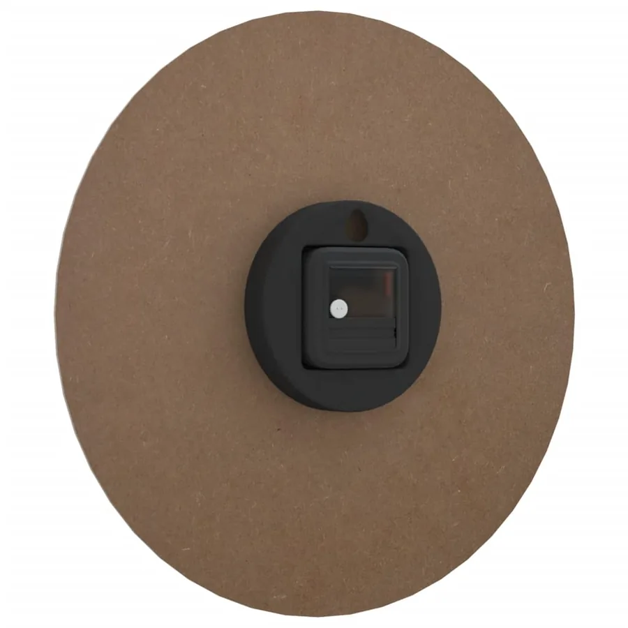 Horloge murale jaune et noir Ø30 cm bois d'ingénierie - 5
