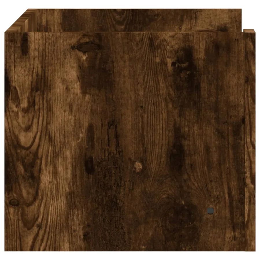 Étagère murale chêne fumé 70,5x35x30,5 cm bois d'ingénierie - 5