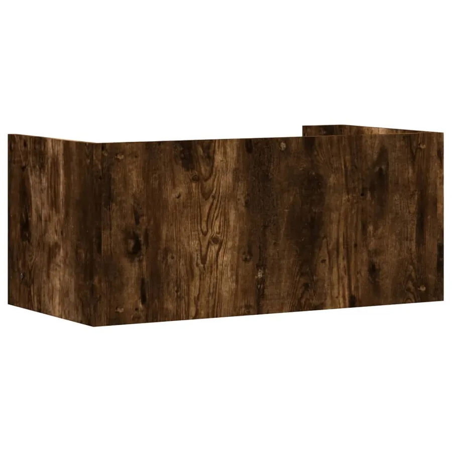 Étagère murale chêne fumé 70,5x35x30,5 cm bois d'ingénierie - 6