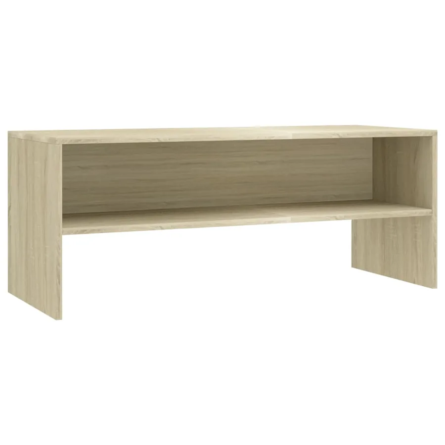 Meuble TV Chêne sonoma 100x40x40 cm Bois d'ingénierie - 2