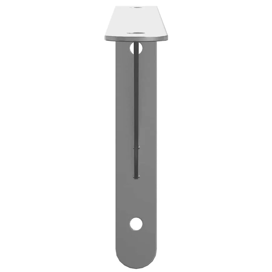 Supports d'étagères 4pcs 30x2,5x15,5cm argenté acier inoxydable - 6