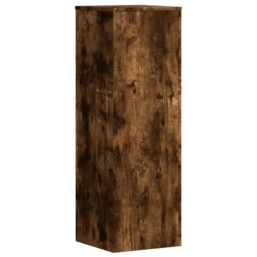 Supports pour plantes 2 pcs chêne fumé bois d'ingénierie - 5