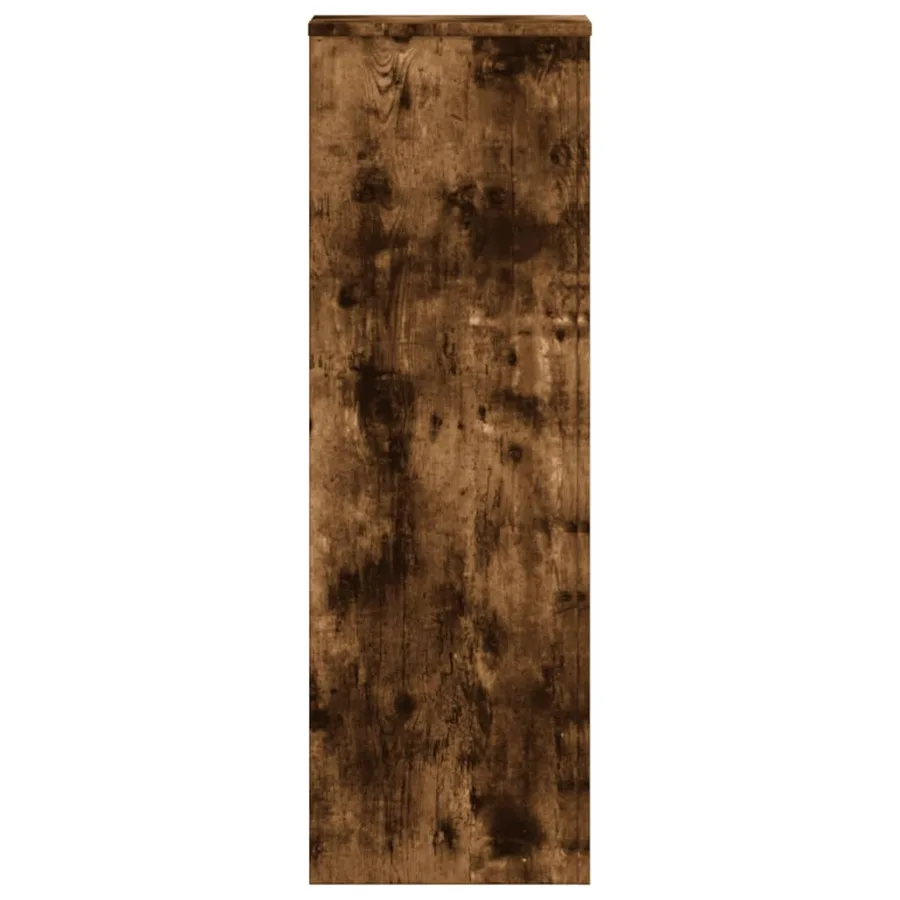 Supports pour plantes 2 pcs chêne fumé bois d'ingénierie - 7