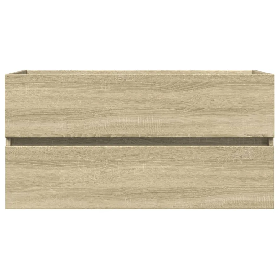 Armoire d'évier Chêne sonoma 90x38,5x45 cm Aggloméré - 4