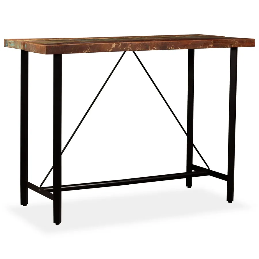 Table de bar Bois massif de récupération 150 x 70 x 107 cm - 11