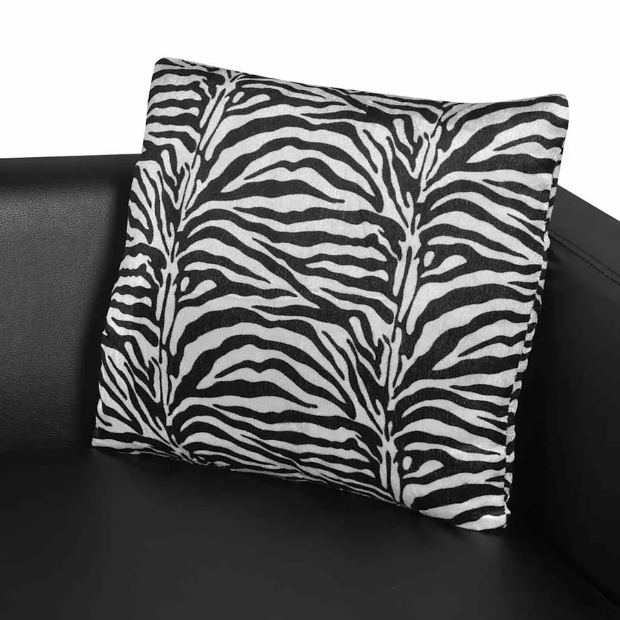 Fauteuil noir similicuir - 6