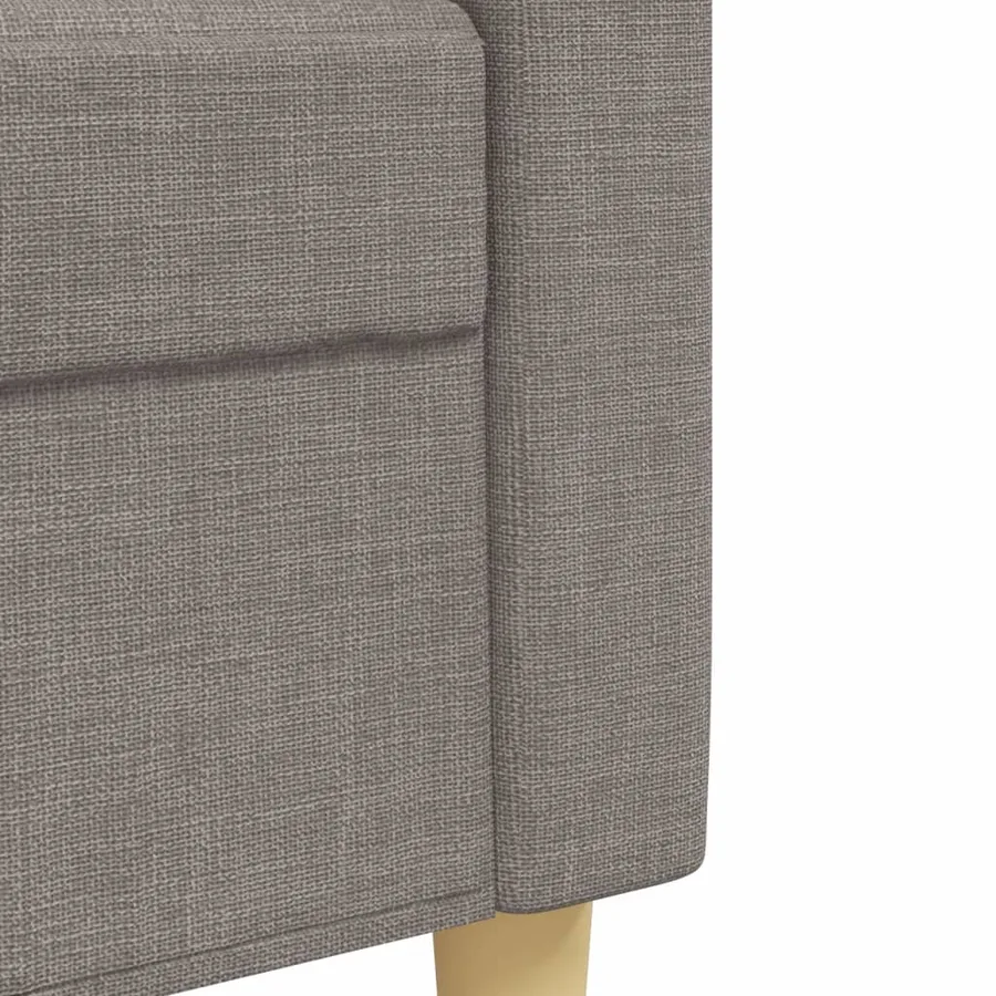 Ensemble de canapés 3 pcs taupe tissu - 7