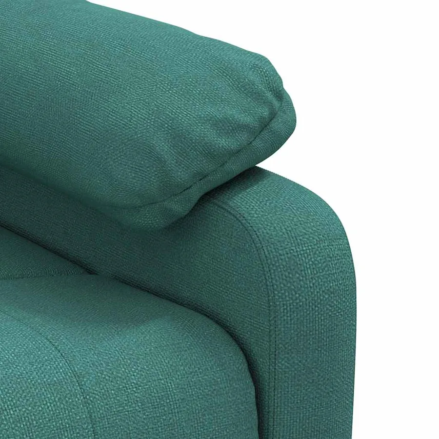 Fauteuil de massage Vert foncé Tissu - 9