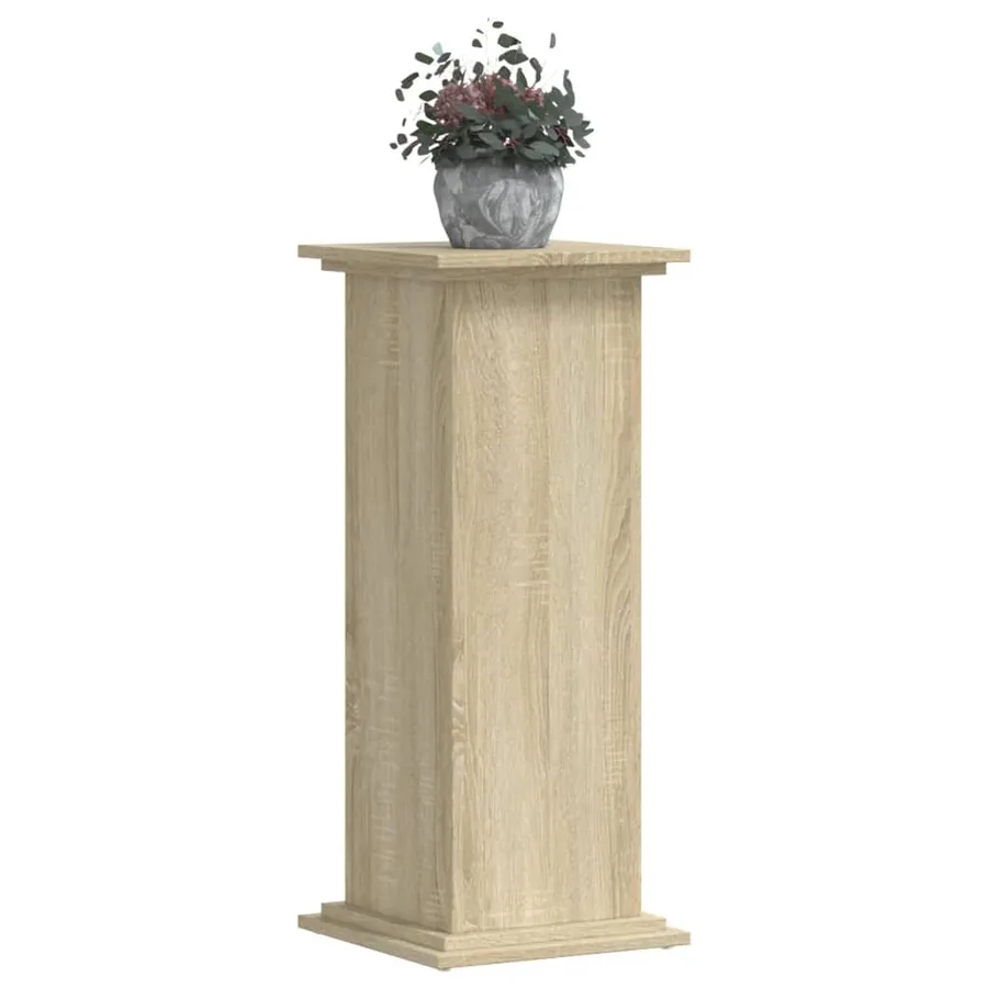 Support pour plantes chêne sonoma 33x33x80 cm bois d'ingénierie - 7