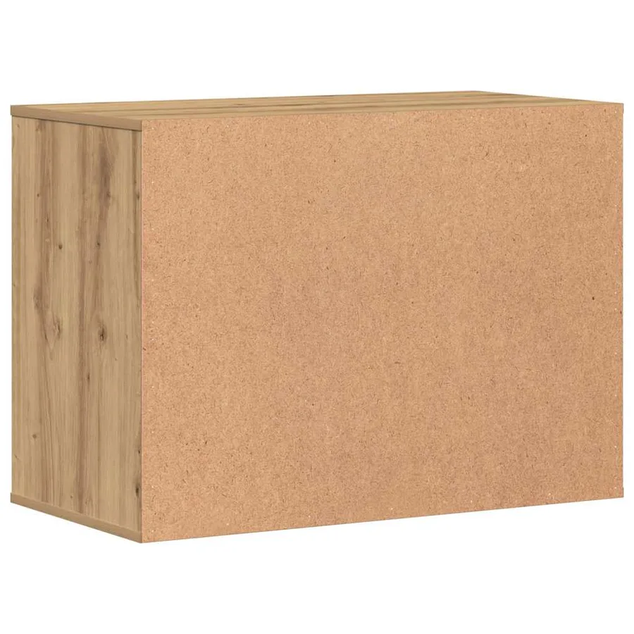 Commode d'angle chêne artisanal 80x41x58 cm bois d'ingénierie - 6