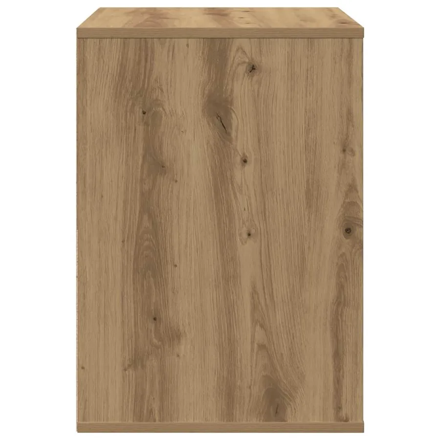 Commode d'angle chêne artisanal 80x41x58 cm bois d'ingénierie - 7