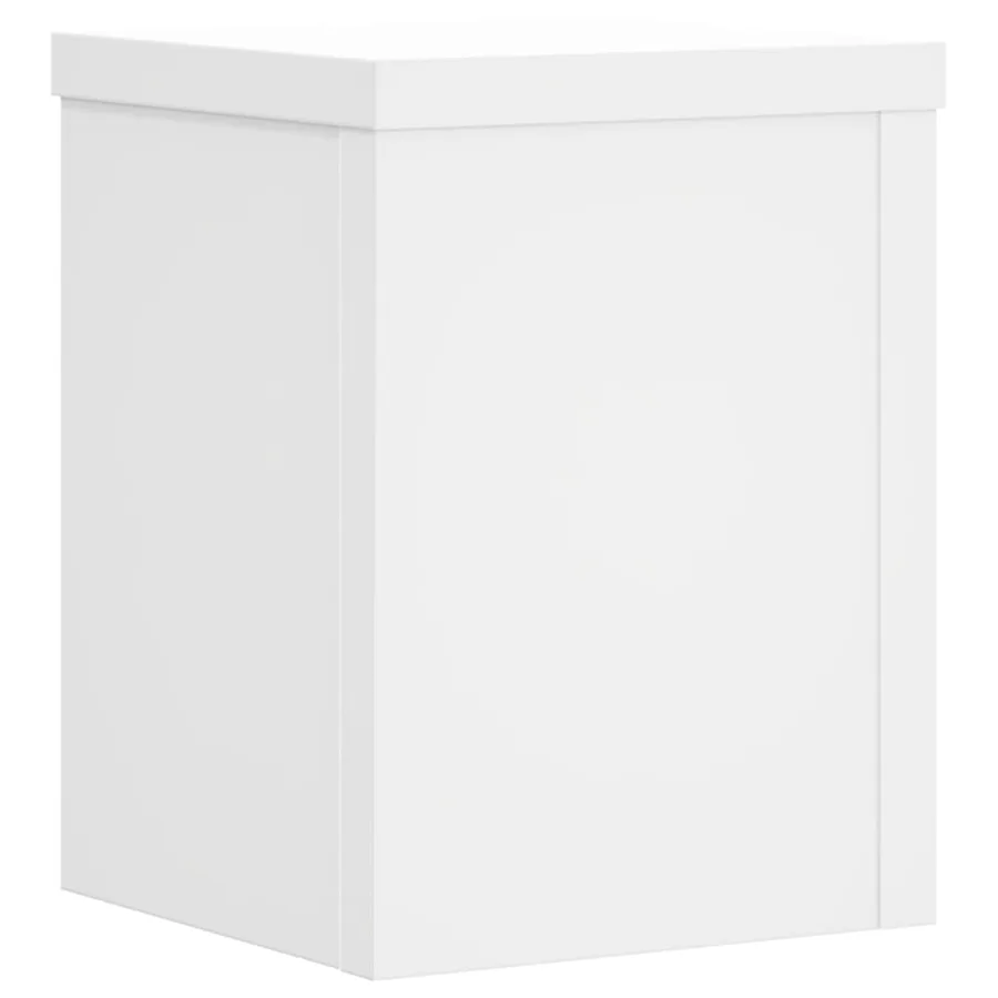 Supports pour plantes 2 pcs blanc 15x15x20 cm bois d'ingénierie - 3