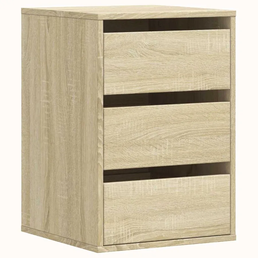 Commode d'angle chêne sonoma 40x41x58 cm bois d'ingénierie - 2