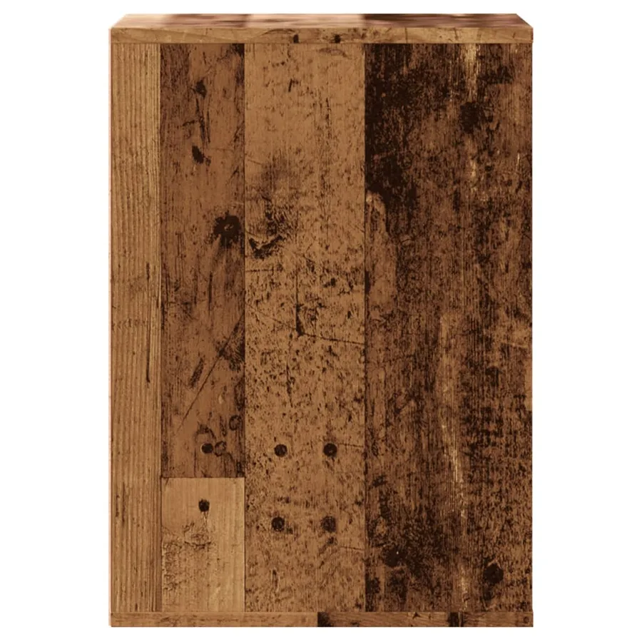 Commode d'angle vieux bois 40x41x58 cm bois d'ingénierie - 7