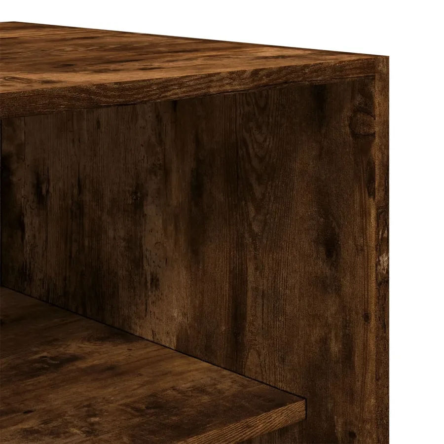 Garde-robe chêne fumé 80x50x200 cm bois d'ingénierie - 7
