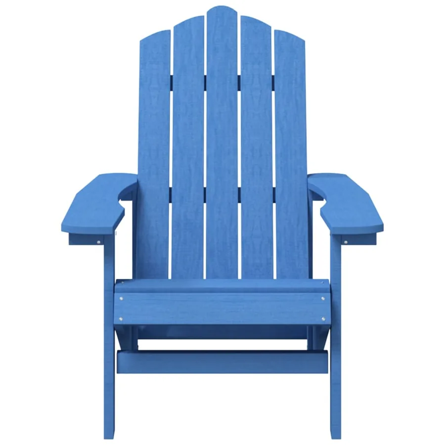 Chaises de jardin Adirondack avec table PEHD Bleu aqua - 4