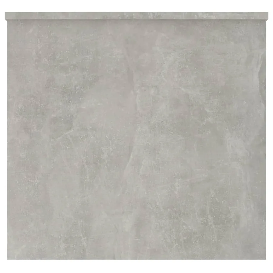 Table basse gris béton 102x55,5x52,5 cm bois d'ingénierie - 5