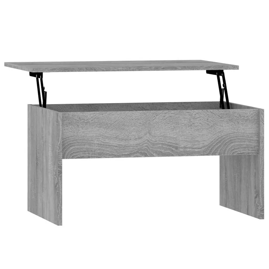 Table basse Sonoma gris 80x50,5x41,5 cm Bois d'ingénierie - 2