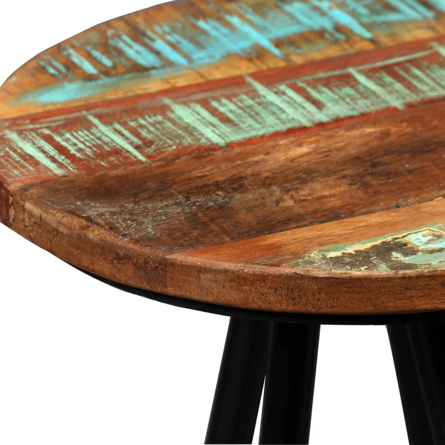 Ensemble de bar 7 pcs Bois massif recyclé - 11