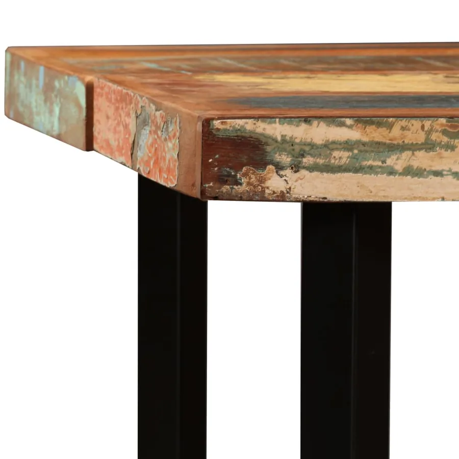 Ensemble de bar 7 pcs Bois massif recyclé - 4