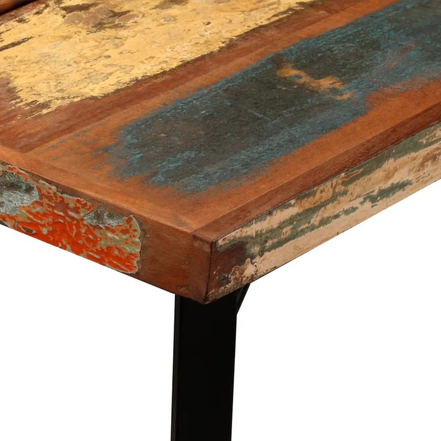 Ensemble de bar 7 pcs Bois massif recyclé - 6