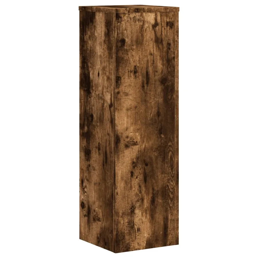 Supports pour plantes 2 pcs chêne fumé bois d'ingénierie - 5