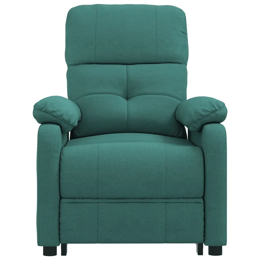 Fauteuil électrique de massage Vert foncé Tissu - 4