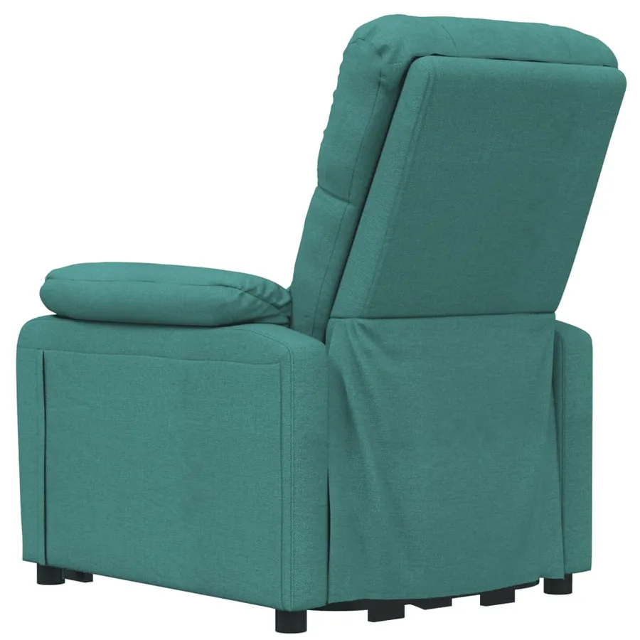 Fauteuil électrique de massage Vert foncé Tissu - 6