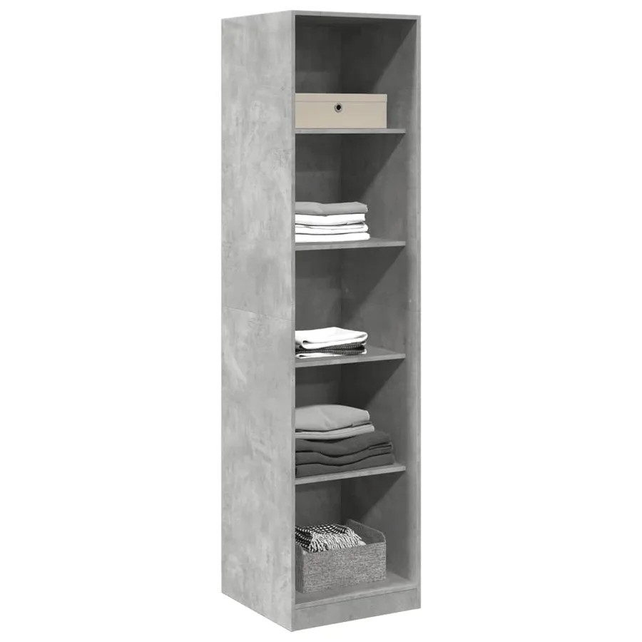 Garde-robe Gris béton 50 x 50 x 200 cm Aggloméré - 3