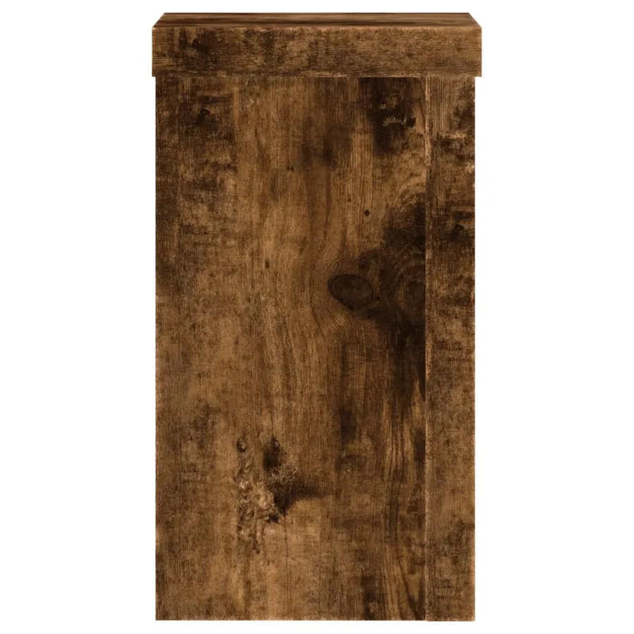 Supports pour plantes 2 pcs chêne fumé bois d'ingénierie - 6